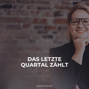 Endspurt im letzten Quartal