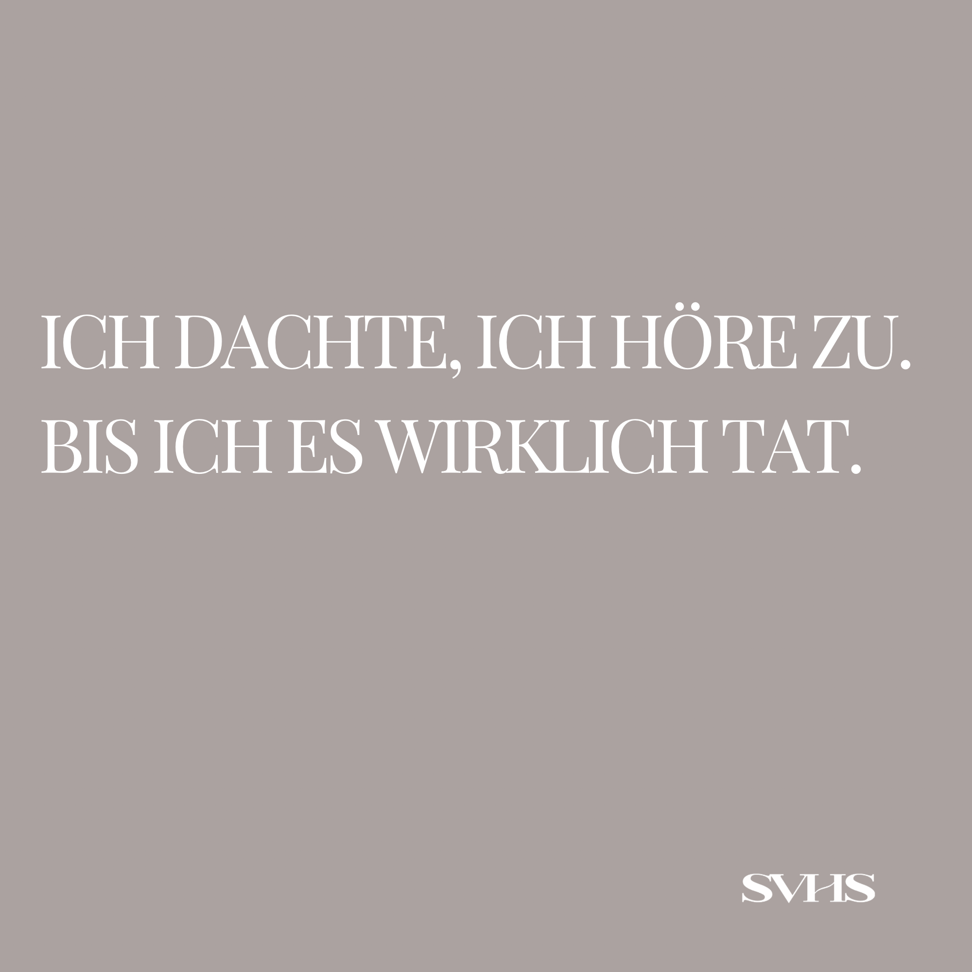 Die Kraft des Zuhörens